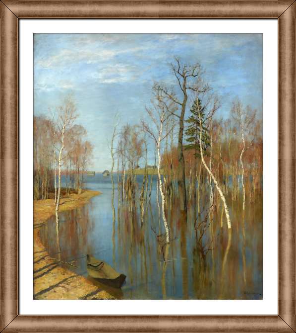 Картины на холсте Весна. Большая вода