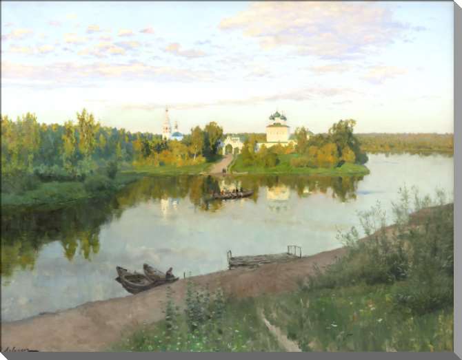 Картины на пластике, пеноркартоне Вечерний звон