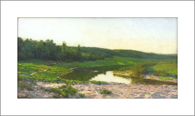 Картины, фото с паспарту Летний день