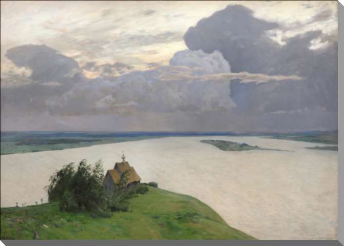 Картины на пластике, пеноркартоне Над вечным покоем