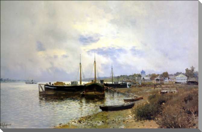 Картины на пластике, пеноркартоне После дождя. Плёс