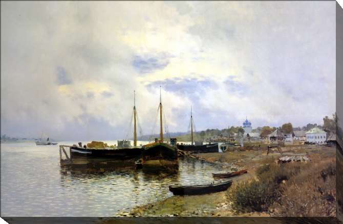 Paintings on canvas After the rain. Ples