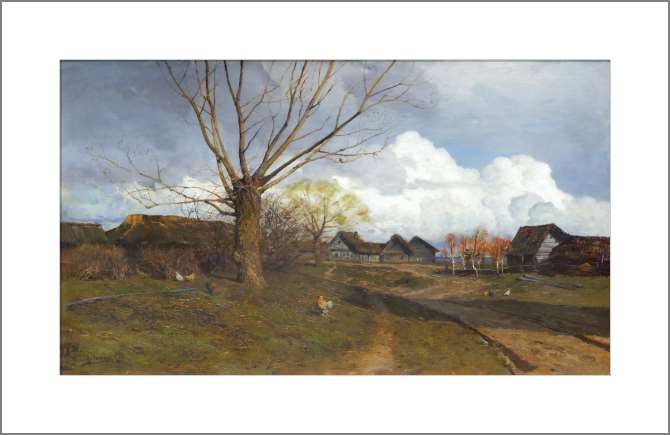 Картины, фото с паспарту Саввинская слобода под Звенигородом