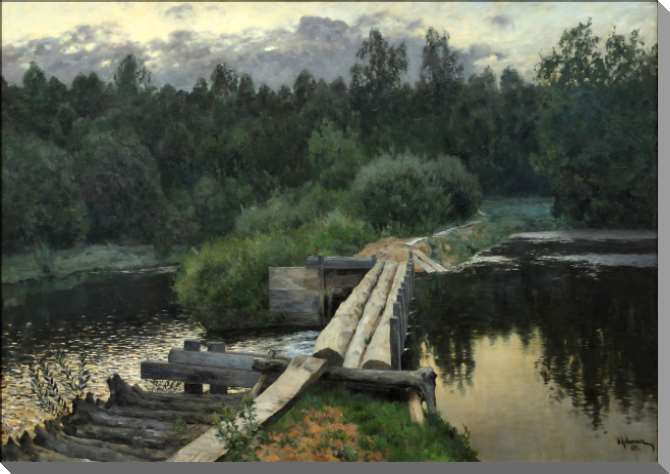 Картины на пластике, пеноркартоне У омута