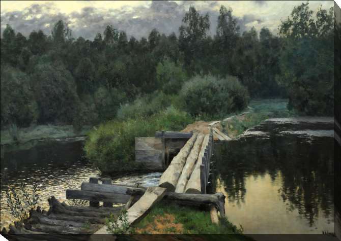 Paintings on canvas At the pool