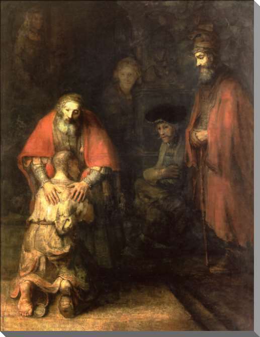 Картины на пластике, пеноркартоне Возвращение блудного сына