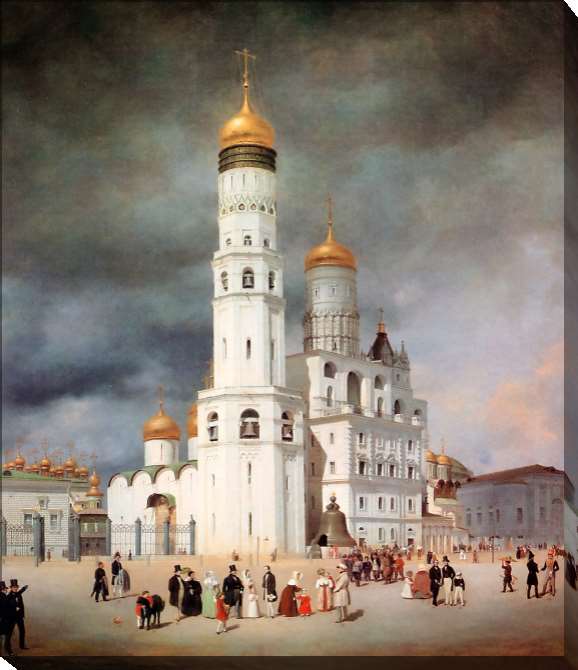Paintings on canvas Ivanovskaya Square in the Moscow Kremlin