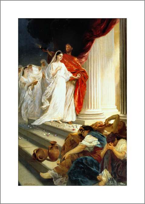 Картины на холсте Притча о мудрых и неразумных девах