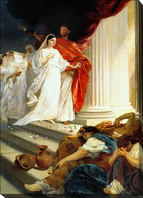 Paintings on canvas The Parable of the Wise and Foolish Virgins