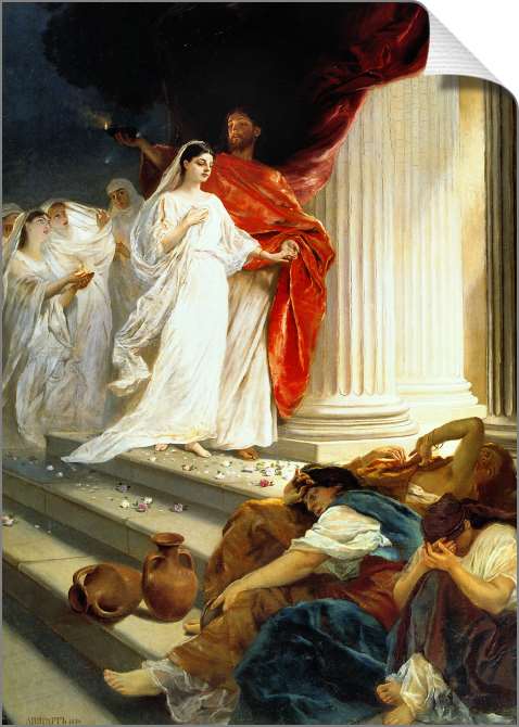 Картины на холсте Притча о мудрых и неразумных девах