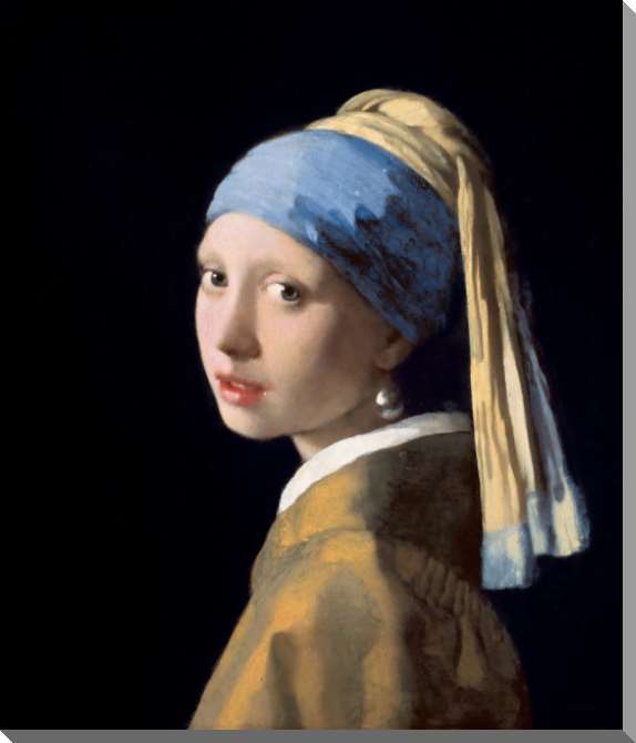 Картины на пластике, пеноркартоне Девушка с жемчужной серьгой