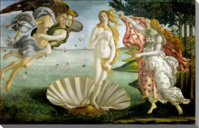 Картины на пластике, пеноркартоне Рождение Венеры