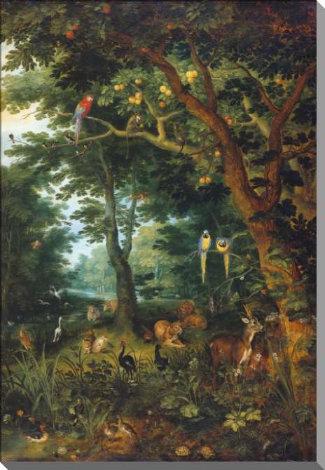 Картины на пластике, пеноркартоне Рай