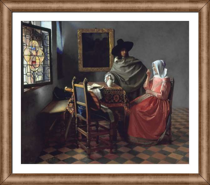 Картины на холсте Бокал вина