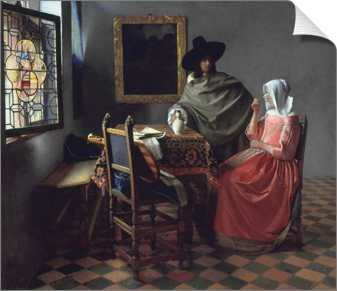 Картины на холсте Бокал вина