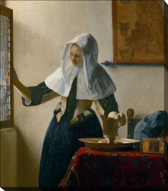 Paintings on canvas Young woman with a jug of water