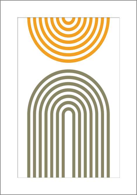 Картины на холсте Абстракция два цвета