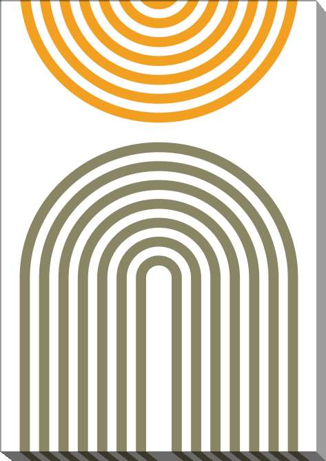 Paintings on canvas Abstraction two colors