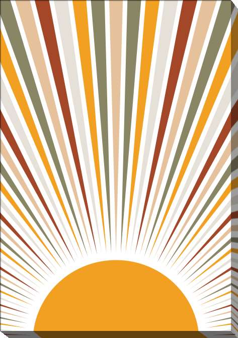 Картины на холсте Abstraction of the sun