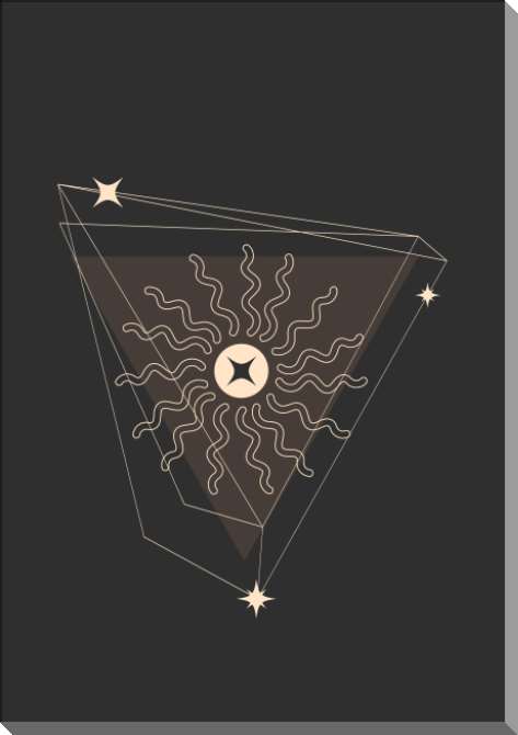 Картины на пластике, пеноркартоне Эзотерическая и мистическая абстракция