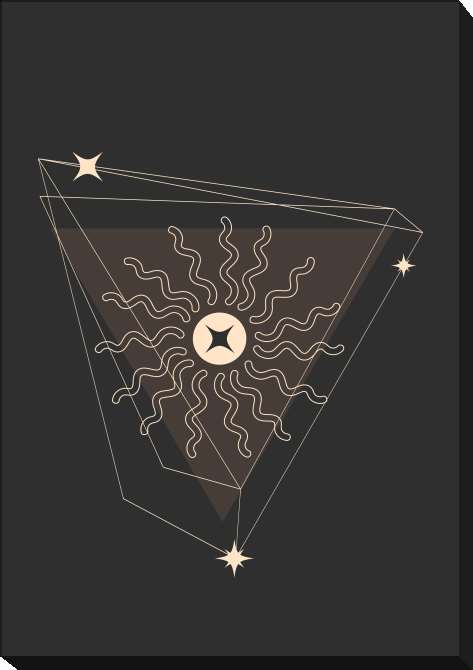 Paintings on canvas Esoteric and mystical abstraction