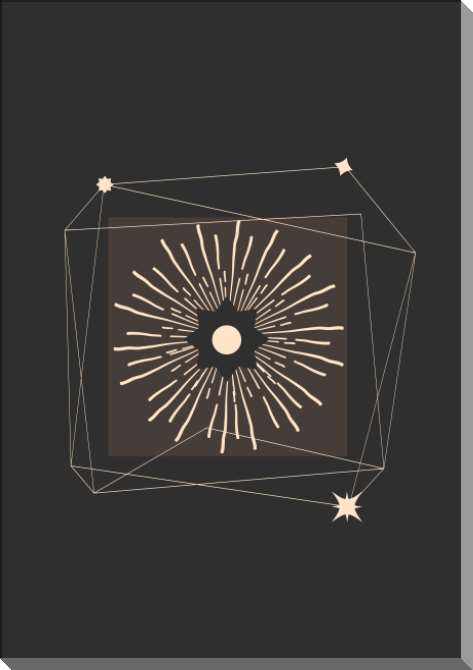 Картины на пластике, пеноркартоне Фигура в стиле мистической эзотерики