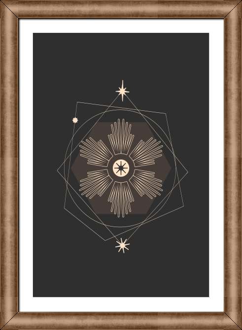 Картины на холсте Фигура в стиле эзотерики