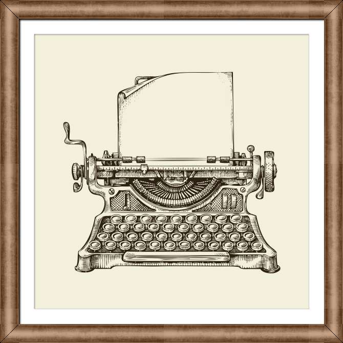 Репродукции картин Engraving typewriter