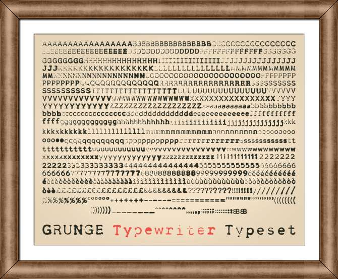 Репродукции картин Typewriter text