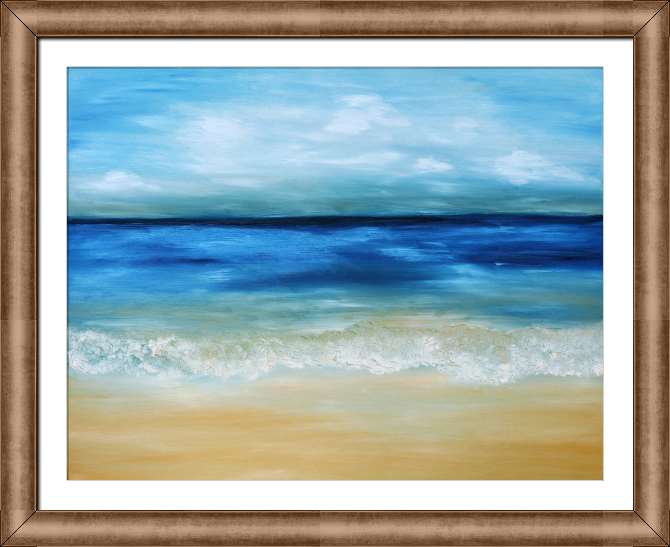 Репродукции картин The surf wave of the blue sea