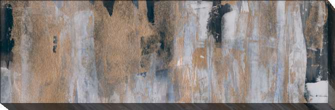 Картины Абстрактные серо бронзовые вертикальные полосы