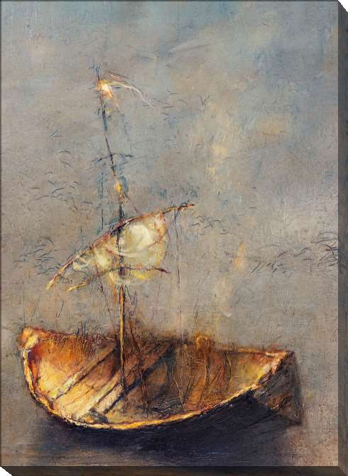 Paintings on canvas Fishing boat on the shore