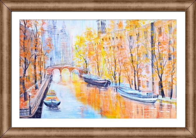 Репродукции картин Urban autumn landscape