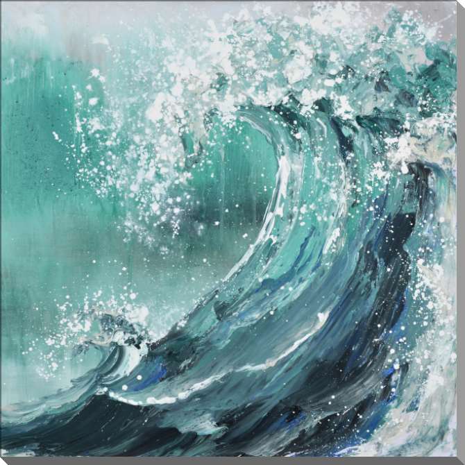 Картины на пластике, пеноркартоне Морские волны