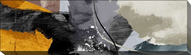 Paintings on canvas Colored abstract spots and lines