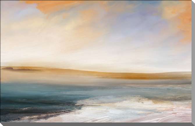 Картины на пластике, пеноркартоне Абстракция берег моря