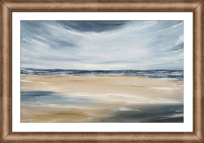 Репродукции картин Абстракция море, пляж, облака