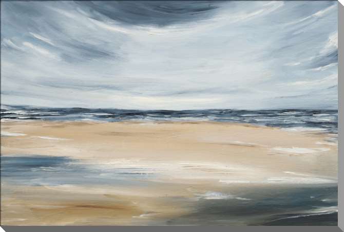 Картины на пластике, пеноркартоне Абстракция море, пляж, облака