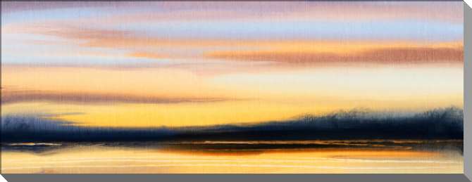 Картины на пластике, пеноркартоне Абстракция закат