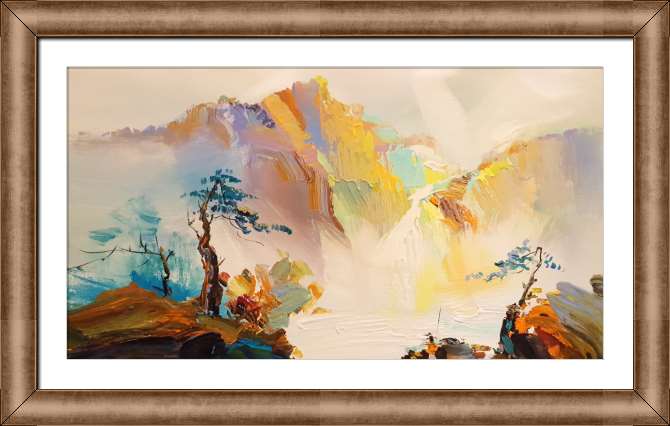 Репродукции картин Абстрактный горный пейзаж