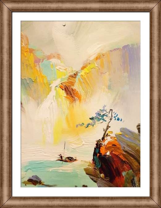 Репродукции картин Абстракция горная река