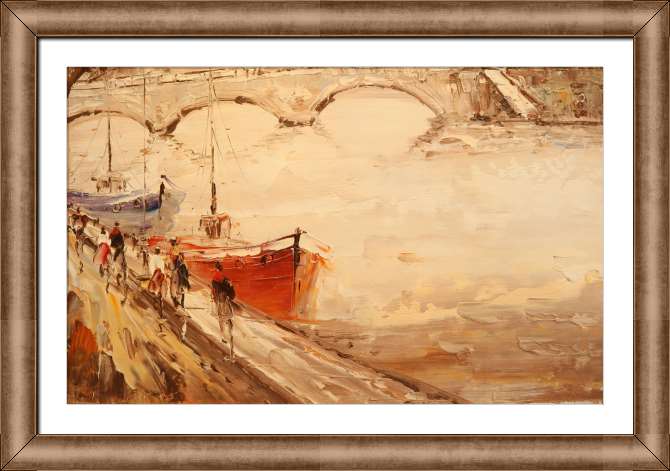 Репродукции картин Набережная Сены