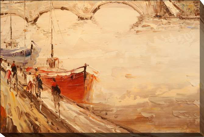 Картины на холсте Seine Embankment