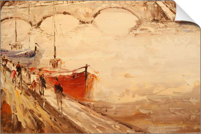 Картины на холсте Набережная Сены