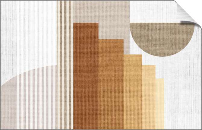 Картины на фотобумаге Градиент из коричневых вертикальных полос на бежевом текстурном фоне