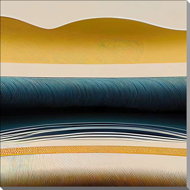 Картины на пластике, пеноркартоне Графика в ретро-японском стиле