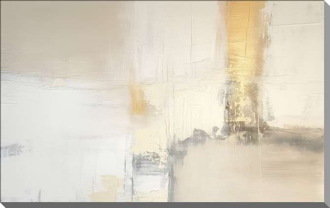 Картины на пластике, пеноркартоне Гранж абстракция золотой акцент