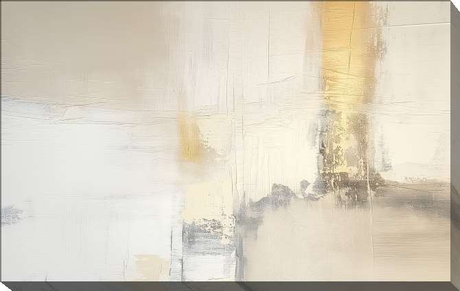 Картины на холсте Grunge abstraction golden accent