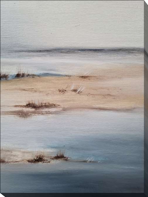 Картины на холсте The northern shore and the water surface