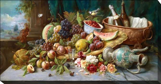 Картины на подрамнике Большой натюрморт с фруктами